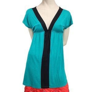 Rue 21 Short Sleeve Tunic Pullover V-Neck Top
